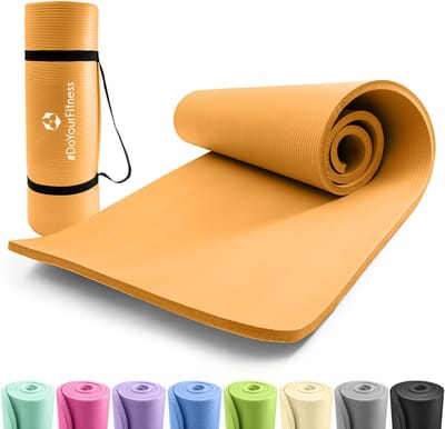 #DoYourFitness - XXL Fitness Mat - »Ashanti« - 190x100x1.0cm - oranje