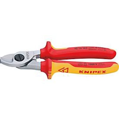 Knipex 95 16 165 VDE-kabelschaar Geschikt voor (striptechniek) Aluminium- en koperkabel, een- en meerdraads 15 mm 50 mm² 0