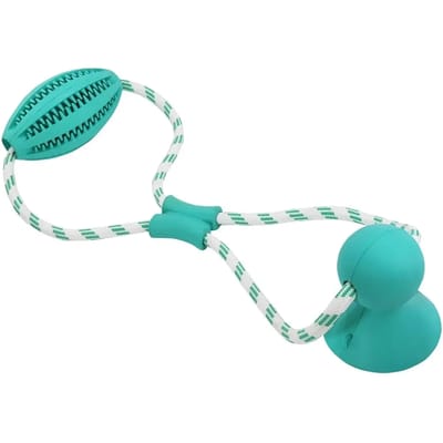 Rubberen bal met touw voor honden Nobby Pet Dental Line