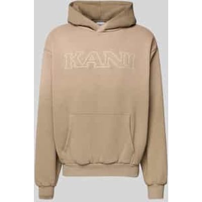 Regular fit hoodie met logostitching, model 'Retro'