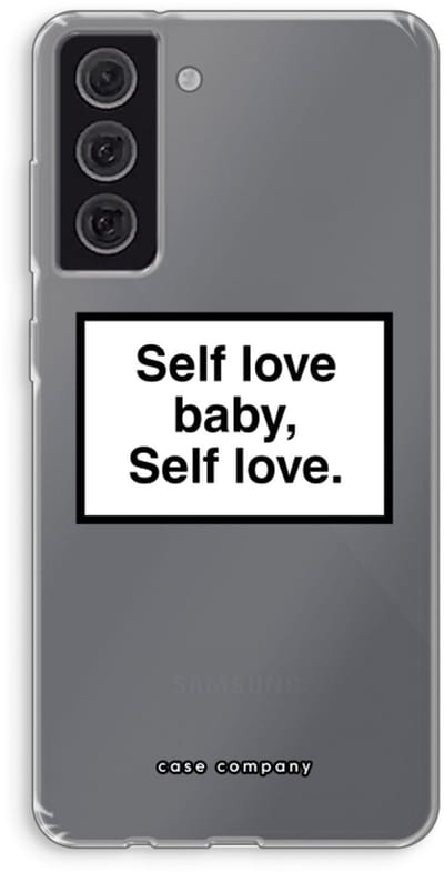 Hoesje geschikt voor Samsung Galaxy S21 FE hoesje - Self love - Soft Cover Telefoonhoesje - Bescherming aan alle Kanten en Schermrand