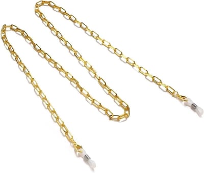 Brillenketting - Mondkapjeskoord Ketting - Veilig Brillen Dragen - Gouden Schakel Design - One Size - Goud
