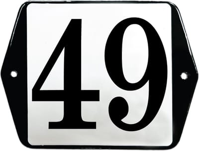 Emaille huisummer model oor - 49