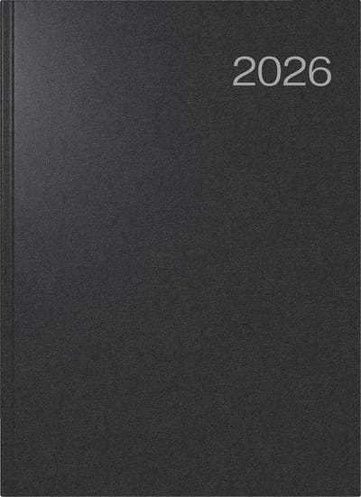 Conforme Jaarkalender A4 Zwart Kunststof 2026