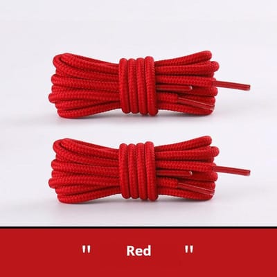 2 Paar Klassieke Ronde Schoenveters voor Sneakers Laarzen Wandelschoenen Schoenveter Oxford Heavy Duty en Duurzaam Schoenveters 90cm red