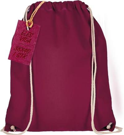 Katoenen sporttassen 38x42 cm - Duurzame gymtas en boodschappentas