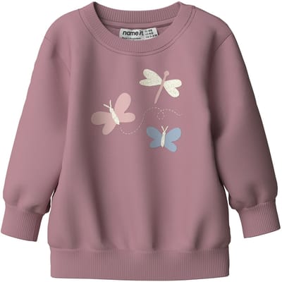 NAME IT - NBFVRILLIE LS SWEAT BOX BRU - Baby - Vesten