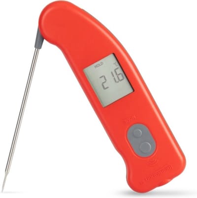 ETI - Thermapen IR Rood - Horeca Thermometer voor Grill & Bakplaat - Infrarood en Kerntemperatuur - Met Certificaat