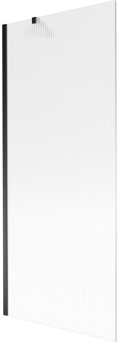 Mexen Next badscherm 1-vleugelig 80 x 150 , strepen, zwart - 895-080-000-00-09-70