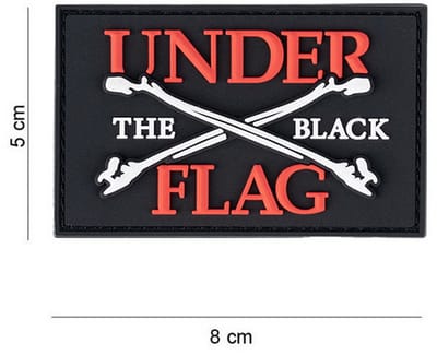 Embleem 3D PVC Under the flag bones #12067