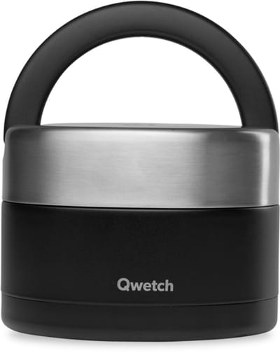 Qwetch Lunchbox handvat Geïsoleerd - Matt Zwart