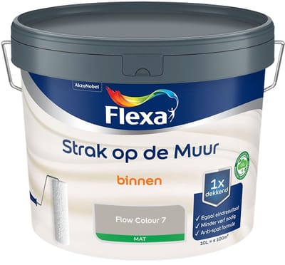 Flexa - Strak Op De Muur Binnen Mat - Flow Colour 7 - Mengverf - 10 L