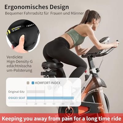 Comfortabel Zacht Fietszadel - Ergonomisch en Breed Fietszitje voor Stad Fietsen en MTB