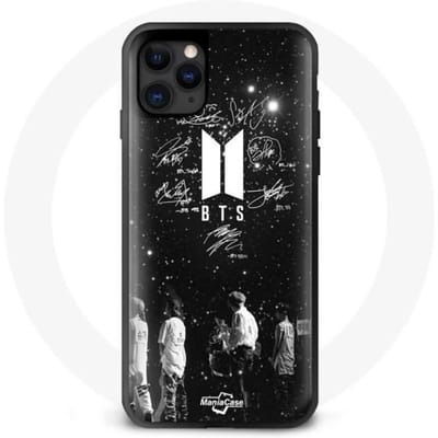 Hoesje voor Iphone 12 Mini BTS Signature Members Rm Jin Jimin V Suga Jungkook J-hope - Maniacase