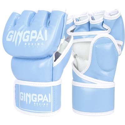 Professionele MMA Bokshandschoenen Voor Kinderen Volwassenen Verdikte Vechthandschoenen Mannen Vrouwen Sanda Halve Vinger Training L
