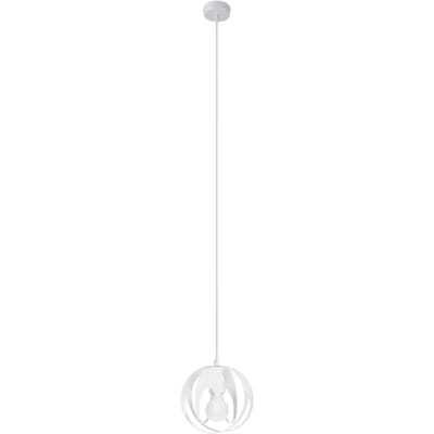Sollux Lighting Hanglamp Tulos - E27 - wit - staal - 125x16x16cm
