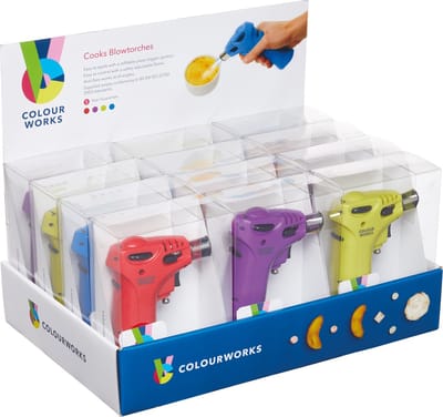 Colourworks Display 12-delige hapjespijpjes, eenvoudig te bedienen, verstelbaar