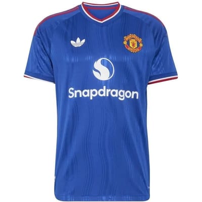 adidas Originals Manchester United FC 2026/27 Match Away Shirt - Blauw- Heren, Blauw XXL