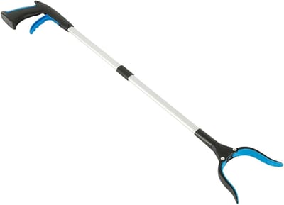 Afvalprikkers - Grijpstok opvouwbaar - Voorwerpen oppakken - Verstelbare hoek - 80 cm - Blauw