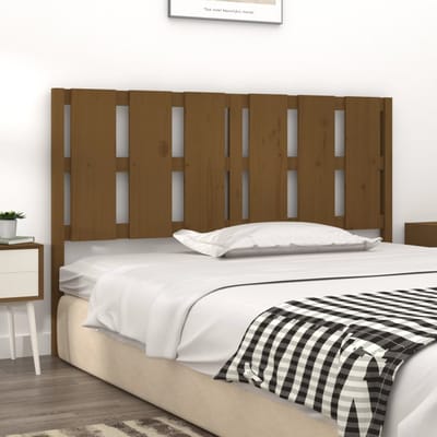 vidaXL - Hoofdbord - 155,5x4x100 - cm - massief - grenenhout - honingbruin