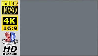 Projectiescherm - Beamer doek - Thuisbioscoop creëren - Kreukvrij polyester - 130 inch - Wit