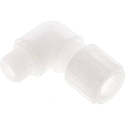 14x12mm & G3/8'' PVDF L-Vorm Knelfitting Buitendraad 10bar