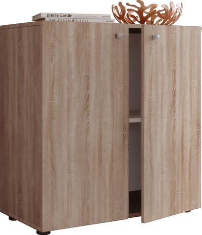 Houten ladekast dressoir hoogslaper dressoirkast Vandol 1 draaideuren