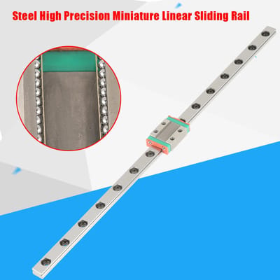 1 stuks Staal Hoge Precisie Miniatuur Lineaire Schuifrail Geleidingsblok 300 mm 11,8 inch