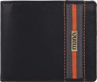 mano Don Leonardo RFID Leren Portemonnee 11,5 cm - Jongens - Horizontaal - schwarz