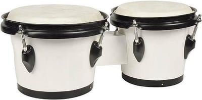 Bongo - Hayman BG-402-WH - 6,5+7,5 inch - Hardhout - Natuurvel - Wit