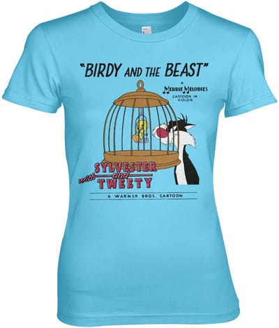 Looney Tunes T-shirt Birdy And The Beast Girly Tee WB-5-LT013-H94-9