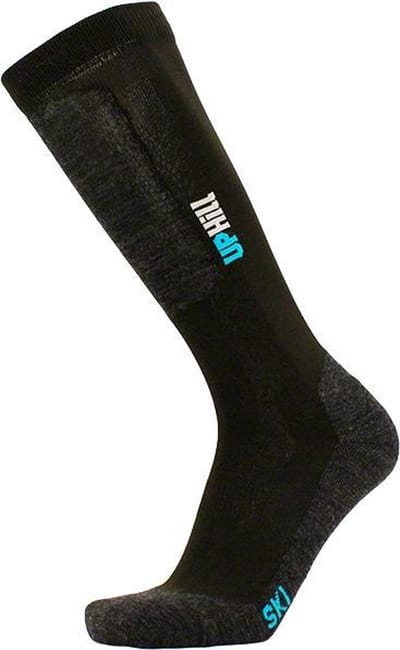 Uphillsport Unisex Skisokken Halla Merinowol Zwart/grijs Maat 39-42