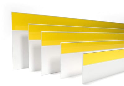 Raamlijst PVC - Platte lijst Profiellijst - Voegen Afwerken - Zelfklevend met schuimtape - 50 meter lengte 50 mm breedte