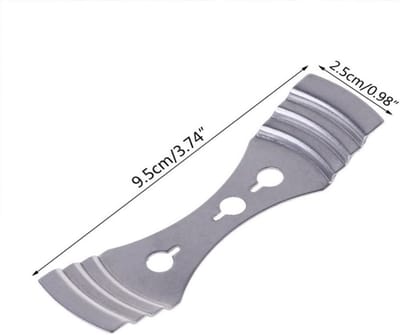 Kaarsen Wick Houder - Wick Clips - Kaarsen Maken - 3-Gats Ontwerp - 100 Stuks - Zilver