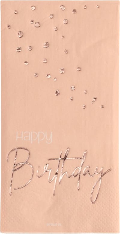 Folat - Servetten - Elegant Lush Blush 33x33cm - (10 stuks)