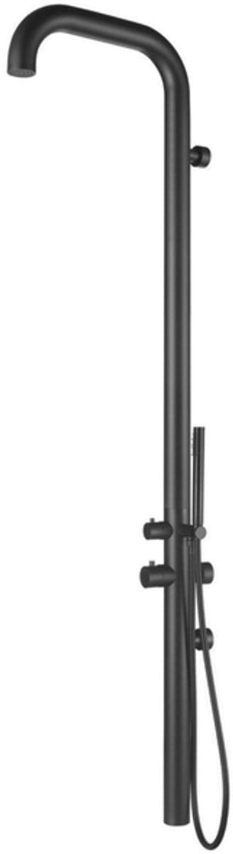 FugaFlow Eccelente Sobrado Badkamer Original Buitendouche - RVS 316 - handdouche - wandmodel - mat zwart