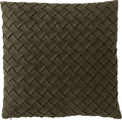 Sierkussen Vlecht Groen 45x45 - incl. vulling