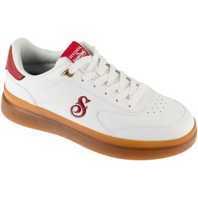 Skechers Duraleather Lace Up Snoop Cupsole Sneaker, Mannen, Wit, Sneakers, maat: 39