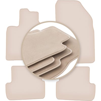 PREMIUM beige vloermatten voor: Dacia Logan III sedan, stationwagen 2021-