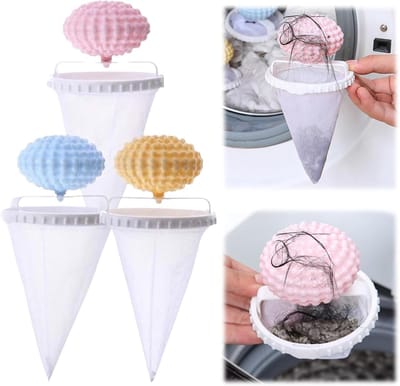3 stuk - Wasmachine Lint Vanger - Mesh Net Haar Remover - Geschikt voor Huisdier Haar & Vilt Opruimen - Herbruikbare Was Accessoire