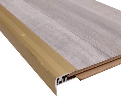 Vloerprofiel Systeem - Trapneus Profiel - Vloeren Afwerken - Automatische Hoogteverstelling - 90 cm - Goud