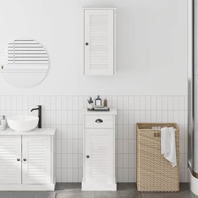 vidaXL - Badkamerkast - VIGO - 2 - st - Wit - en - Antiek - Wit - 37 - x - 34 - x - 80 - cm