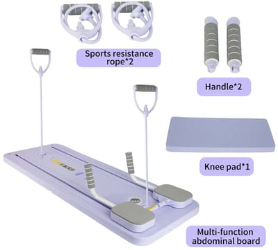 MIAAD pilates plank - Multifunctionele buikspierfitnessplank - push-up standaard - Complete home-gym in één compact apparaat