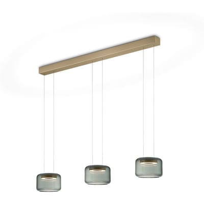 Knapstein LED hanglamp Sidra, bronzen afwerking, 120 cm, gebarenbediening