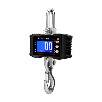 2000kg Digitale Kraanweegschaal - Zware Hangweegschaal met LCD-scherm, Werkt op Batterijen