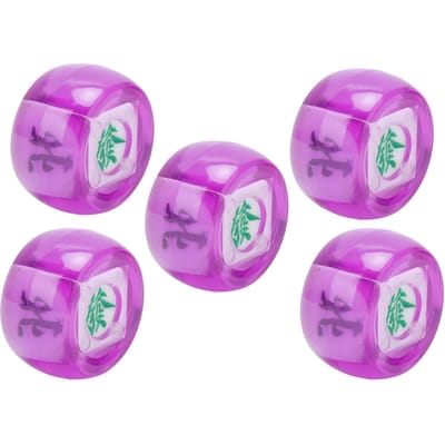 5 Stuks Mahjong Windrichting Dobbelstenen Oost Zuid West Noord Sfeer Entertainment Spel Dobbelstenen Transparant