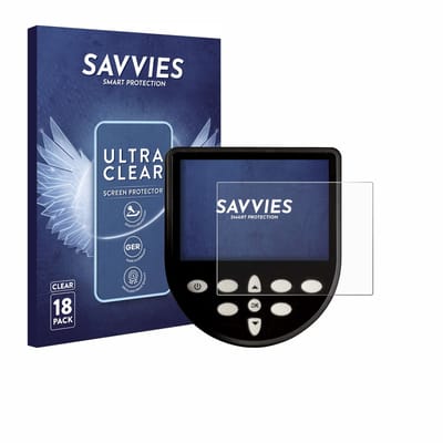 Savvies - Screenprotector voor WaterRower Series 4 Monitor - Folie Beschermfolie transparant 18 Stuks