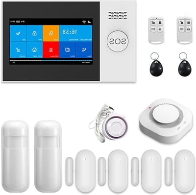 Wifi Alarmsysteem - Thuisbeveiliging Kit - Veilige Woning - App Bediening - 99 Zones - Zwart