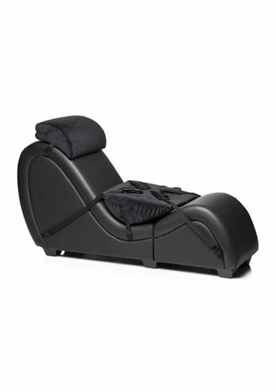 XR Brands AH233-BLACK - Kinky Sex Chaise with Love Pillows - Black