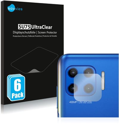 Savvies - Screenprotector voor Motorola Moto G 5G Plus (ALLEEN Camera Lens) - Folie Beschermfolie transparant 6 Stuks
